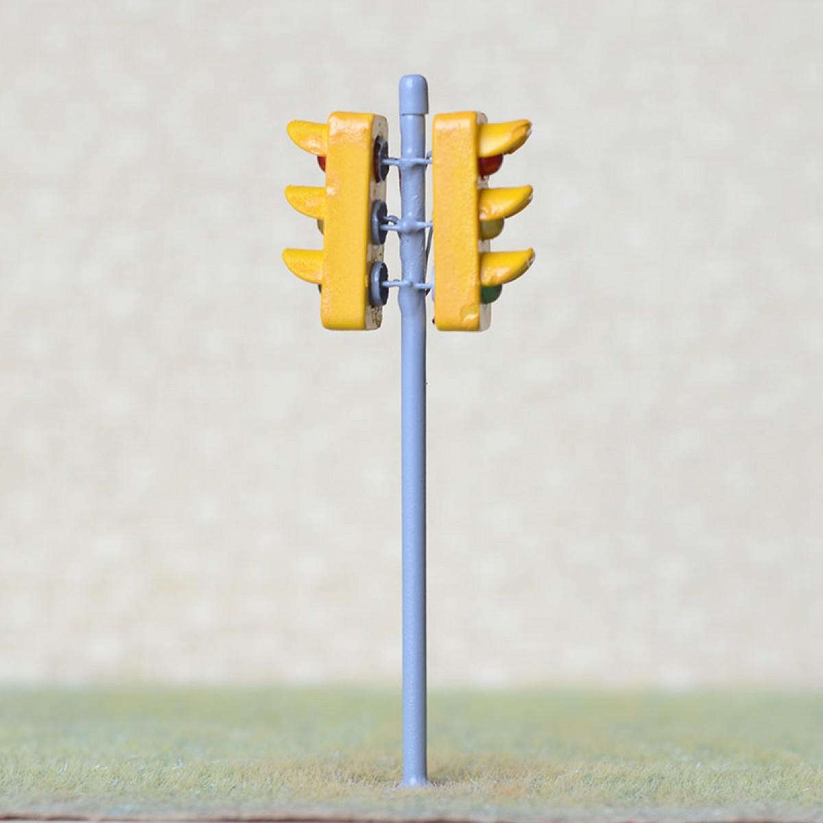 2 x traffic signal light O scale model railroad crossing walk led lamp #GR33D